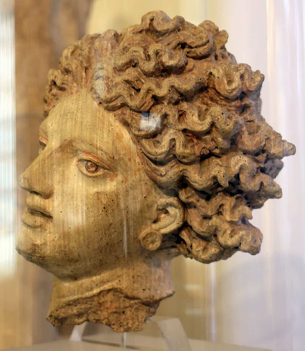 The Etruscan Museum of Villa Giulia in Rome Head of Leucotea